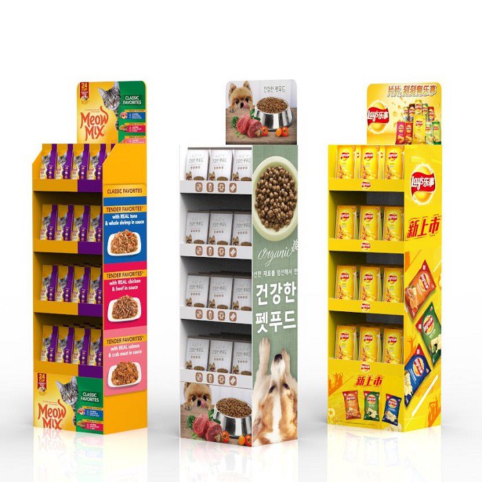 Cardboard food display stand 14