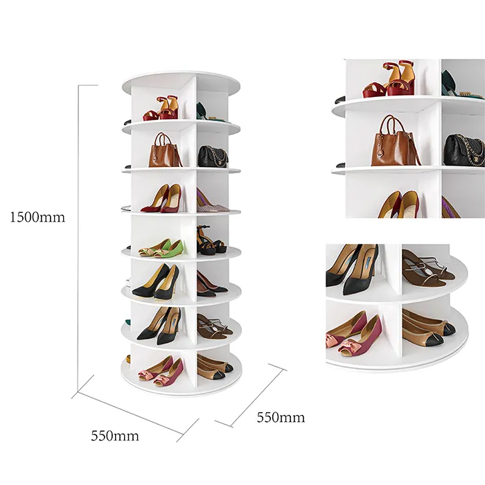 PVC Floor Spinner Footwear Display Stand